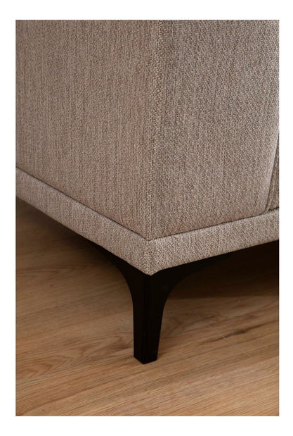 Rohová sedačka Petrafonzo (P) (bílá + černá)