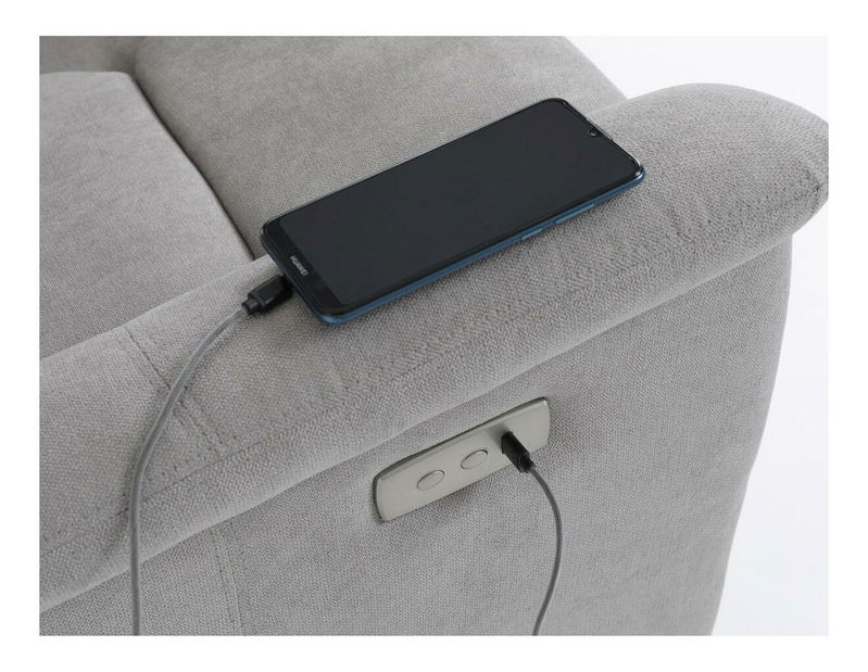 Polohovací křeslo Traste (stříbrná)