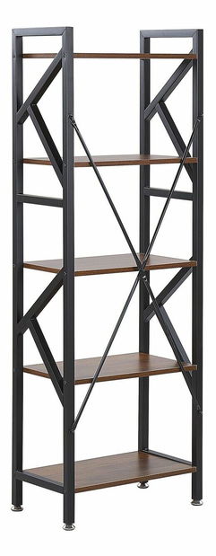 Regál DOLLO (tmavé dřevo)