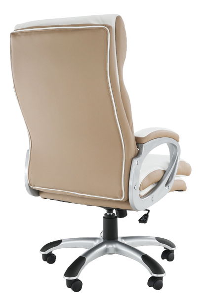 Kancelářské křeslo Kolo bílá + hnědá