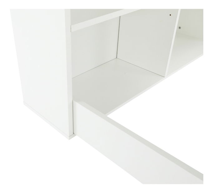 Rohový PC stolek Geles bílá