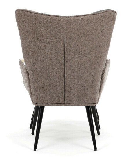 Křeslo s taburetkou Akitta (vícebarevná)