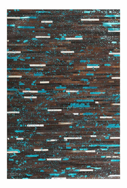 Koberec 140x200 cm KASE (kůže) (hnědá)