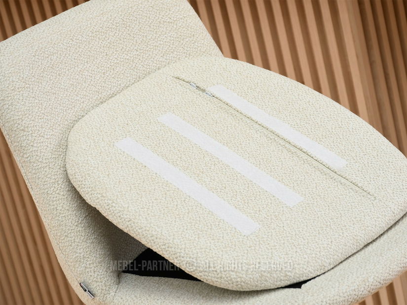 Barová židle Ravelianto (krémová + černá)