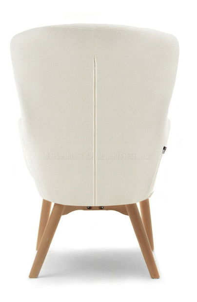 Křeslo Léto (bílá + buk)