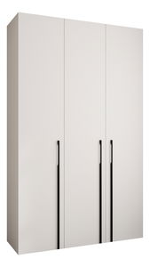 Šatní skříň 150 cm Carmela 50-3 (bílá + černá)