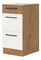 Dolní kuchyňská skříňka Virion 40 D 3S BB QUADRO (dub lancelot + lesk bílý)
