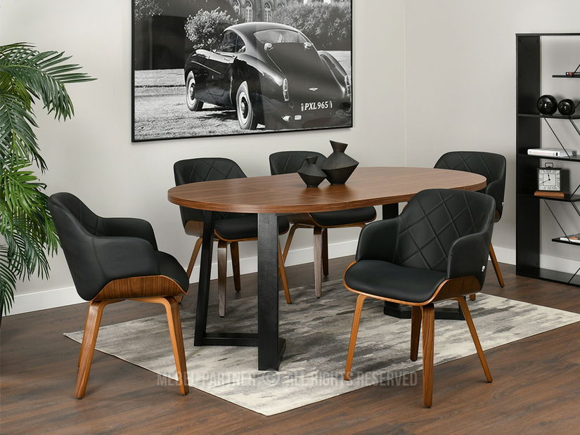 Židle Sorien K (černá + ořech)