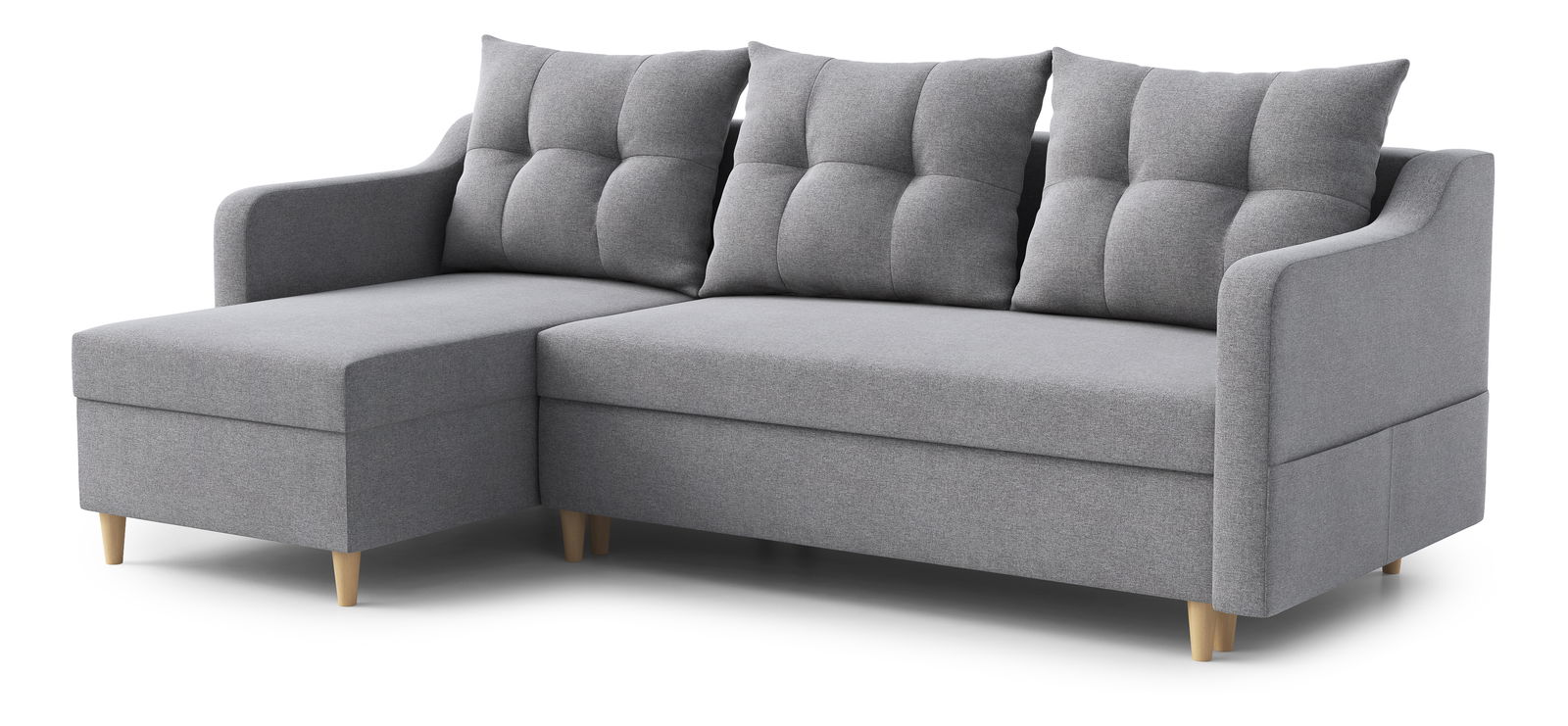 Rohová sedací souprava Lou (L) (šedá)