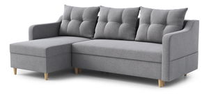 Rohová sedací souprava Lou (L) (šedá)