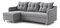 Rohová sedací souprava Lou (L) (šedá)