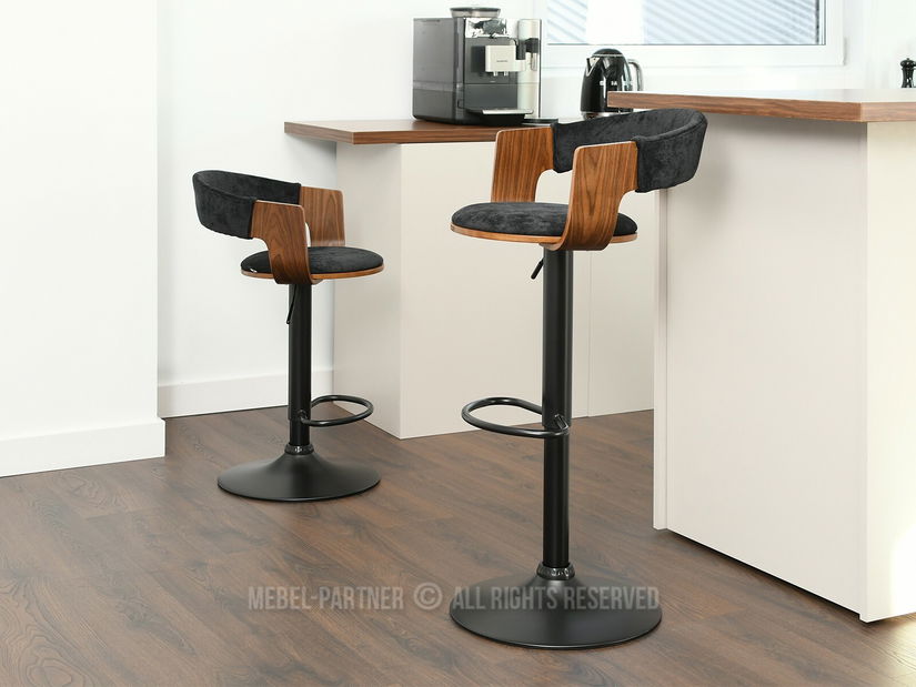 Židle Hoch (ořech tmavý + černá)