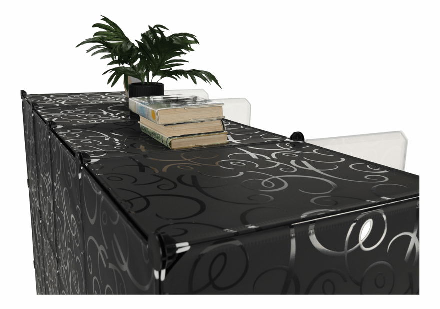 Šatní organizér Riodus TYP 02 (černá + mléčná + bílá)