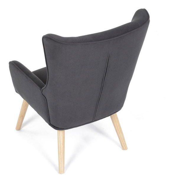 Křeslo Atribuian (tmavě šedá)