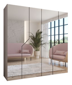 Šatní skříň Alaris 3 200 (kašmír) (se zrcadlem)