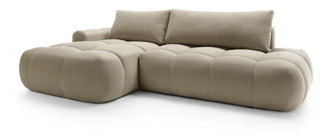 Rohová sedací souprava Ombre (L) (béžová + černá)