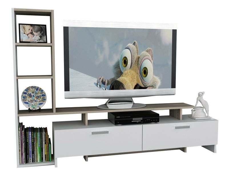 TV stolek/skříňka Simka (bílá + cordoba)