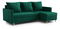 Rohová sedací souprava Filippo (P) (tmavě zelená)