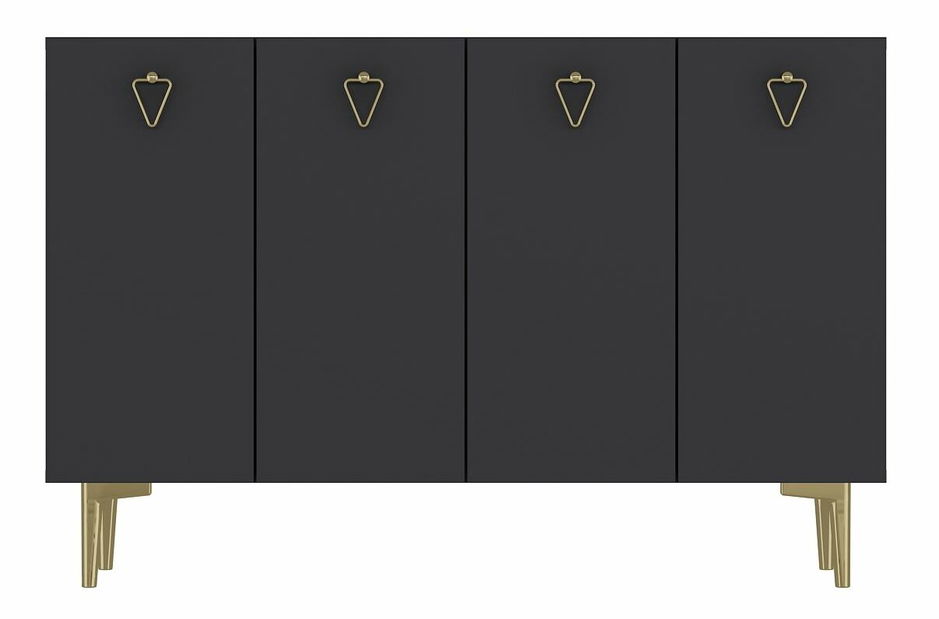 Skříňka Morana (bílá + stříbrná)