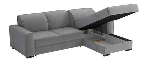 Rohová sedací souprava Karrie (šedobílá)