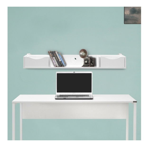 Nástěnná police Cordelia (bílá)