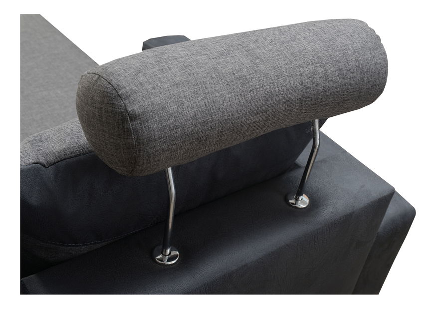 Rohová sedací souprava Maratto (černá + zelená) (L)