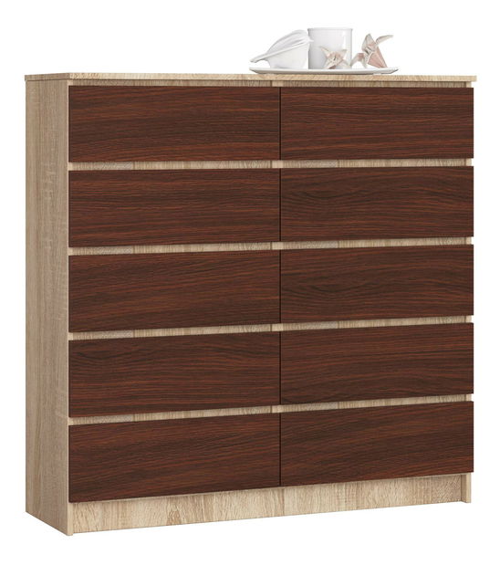 Komoda Kapil III (dub sonoma + wenge)