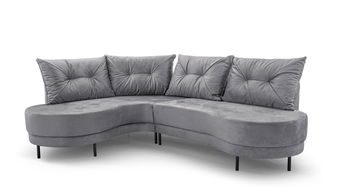 Rohová sedací souprava Aida (světle šedá) (L)