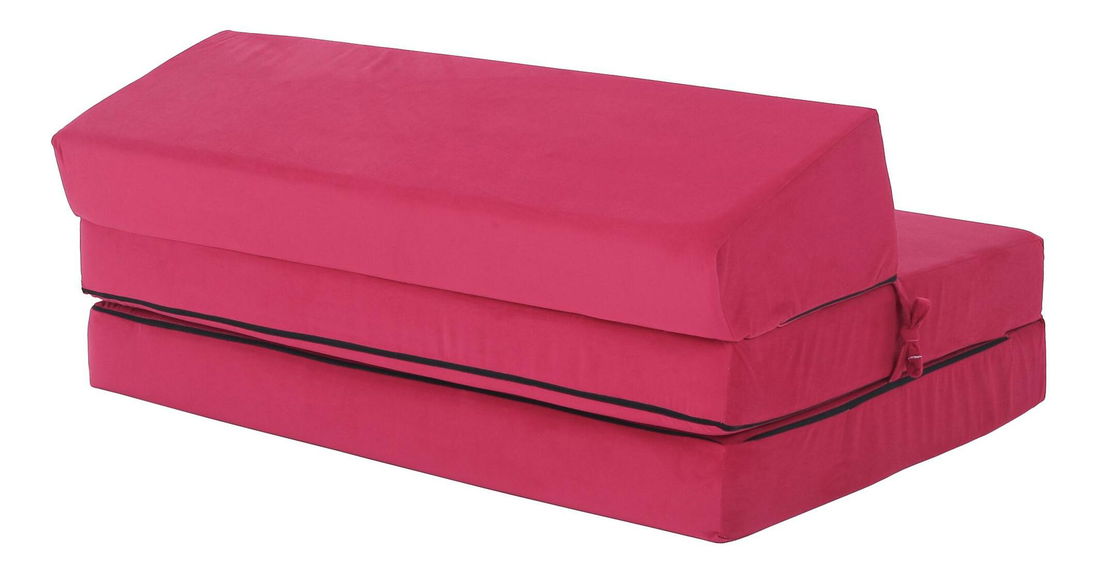 Rozkládací křeslo Viajado (tmavě růžová)