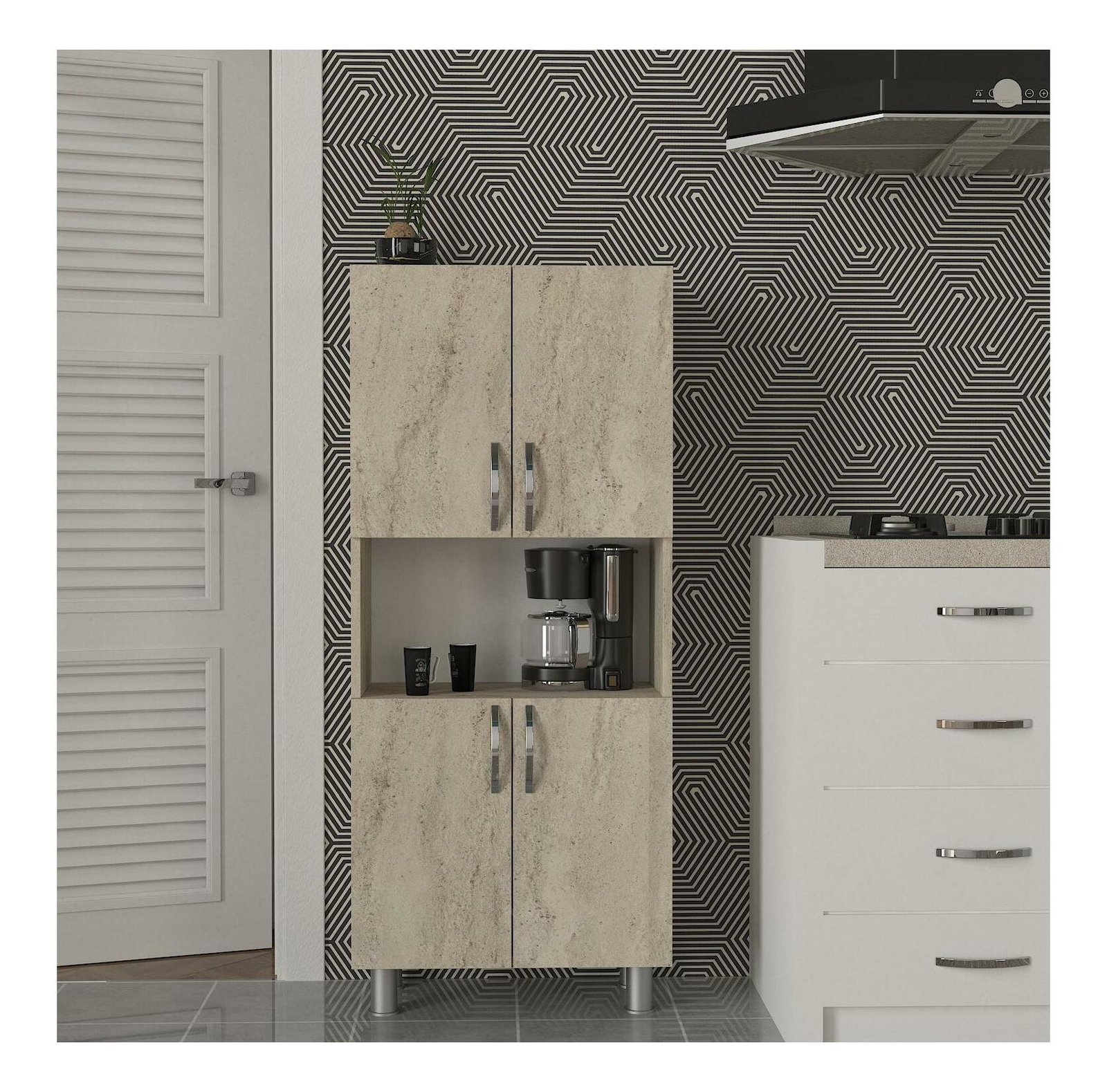 Koupelnová skříňka Willy (travertin)