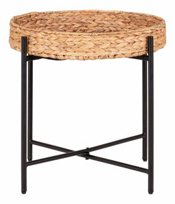 Příruční stolek Neralia (černá + přírodní)