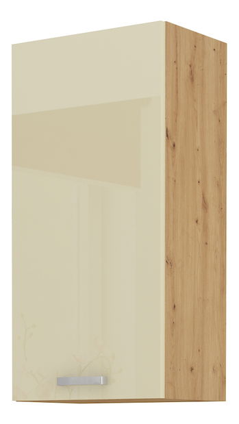 Horní kuchyňská skříňka Arryn 45 G-90 1F (dub artisan + lesk krémový)