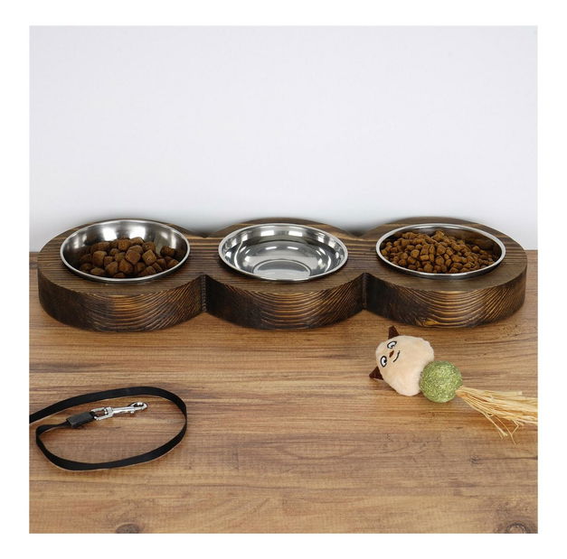 Miska na krmivo pro domácí zvířata Ninede 6 (ořech)