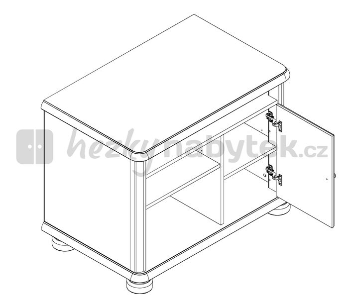 TV stolek/skříňka BRW Natalia RTV 100