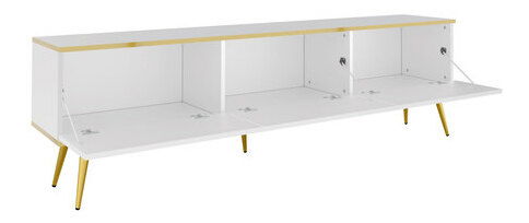 TV skříňka Onasewo II (béžová + zlatá)