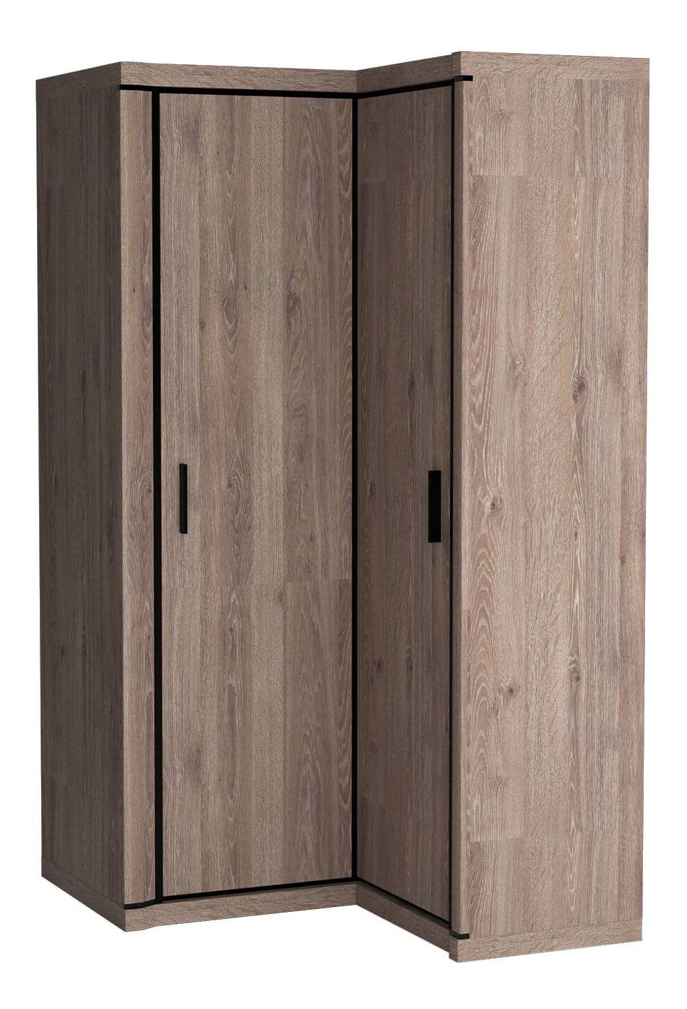 Rohová šatní skříň Douglas 21 (dub truflový)