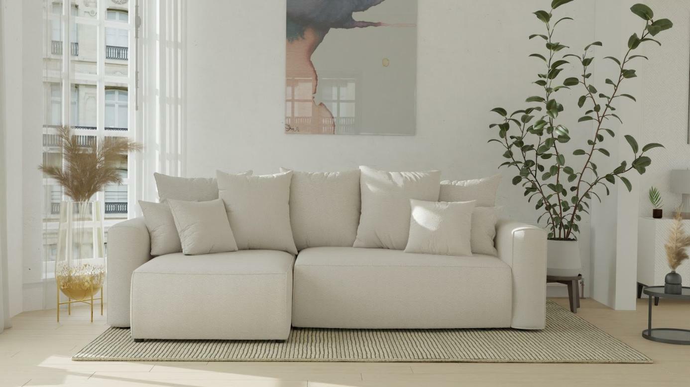 Rohová sedačka Denia (L) (béžová)