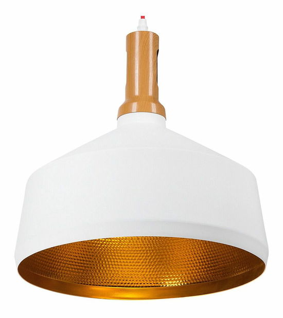 Závěsná lampa Seoul (bílo-zlatá)