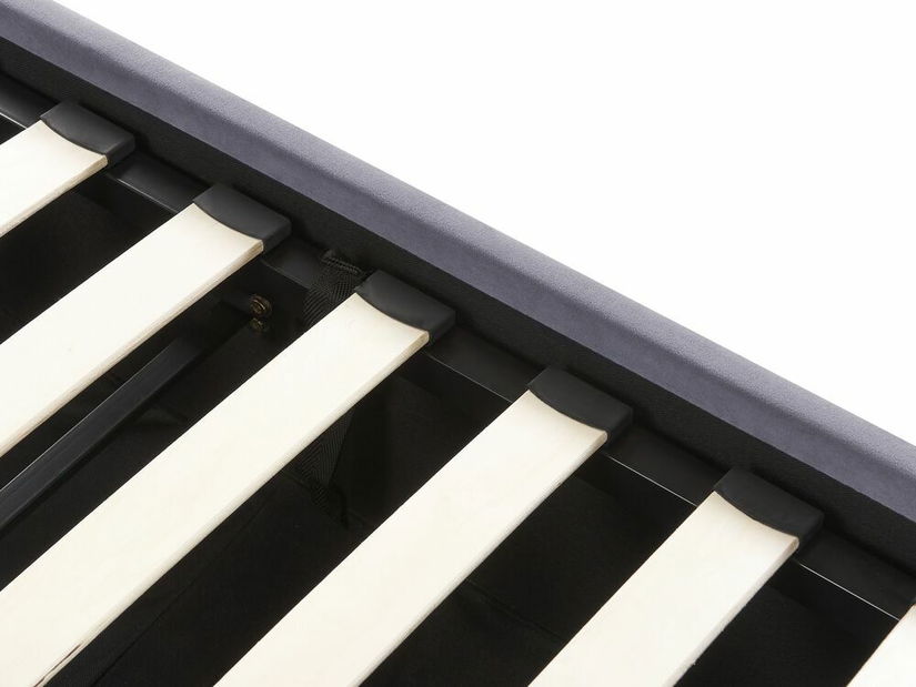 Manželská postel 160 cm Ruthine (šedá) (s roštem a úložným prostorem)