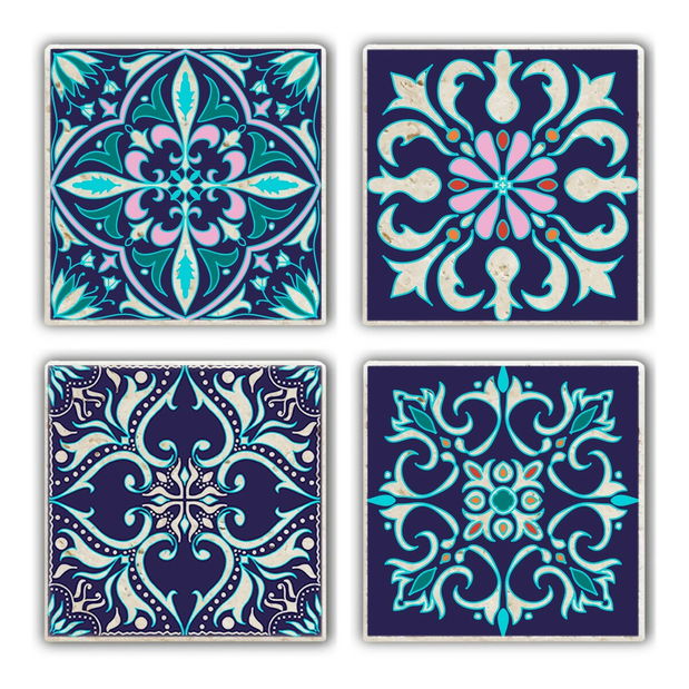 Podložka pod sklenici (4 ks.) Tumi (vícebarevná)