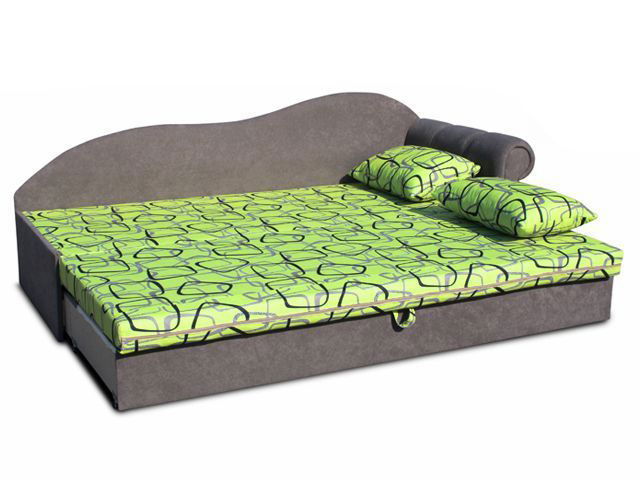 Jednolůžková postel (válenda) 70 cm Lane II (Šedá 81 + Dodo 1027) (P)