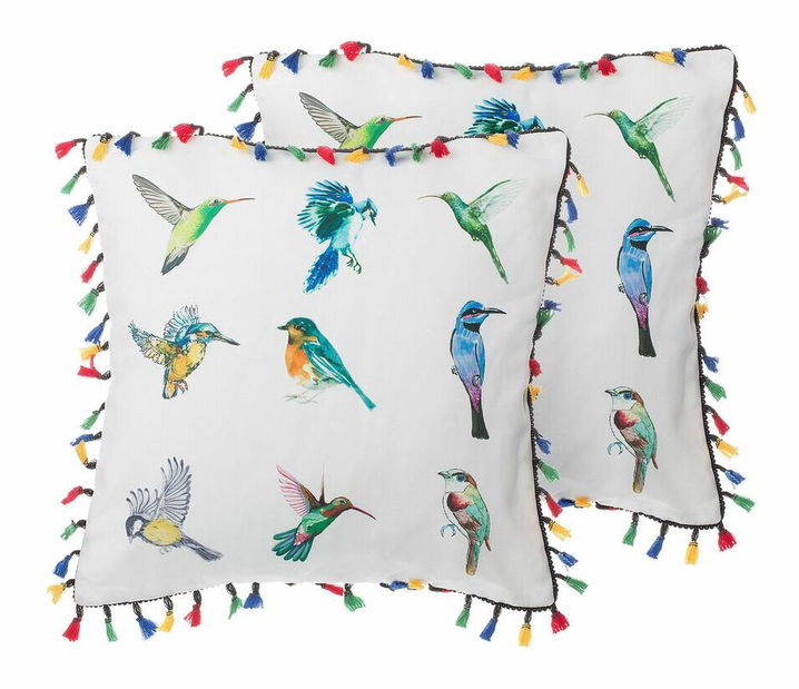 Set 2 ks. polštářů 45 x 45 cm MALDA (pestrá)