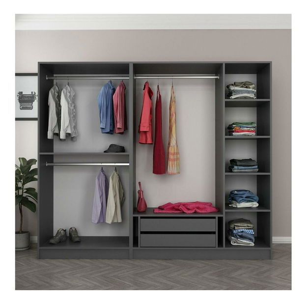 Šatní skříň Kalia 5090 (antracit)