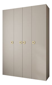 Šatní skříň 170 cm Carmela 40-1 (kašmír + zlatá)