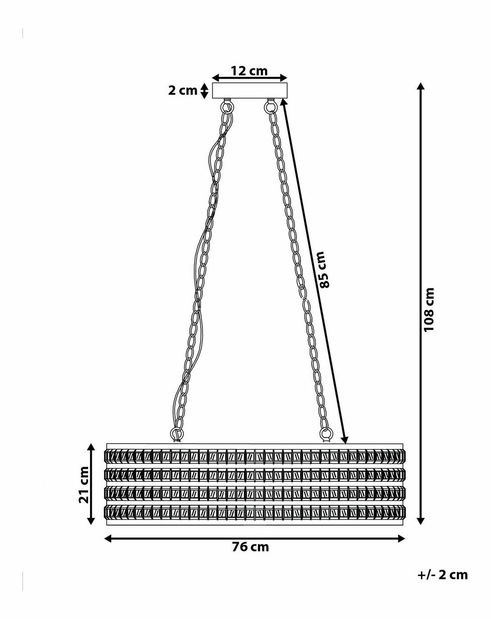 Závěsná lampa Cave (stříbrná)