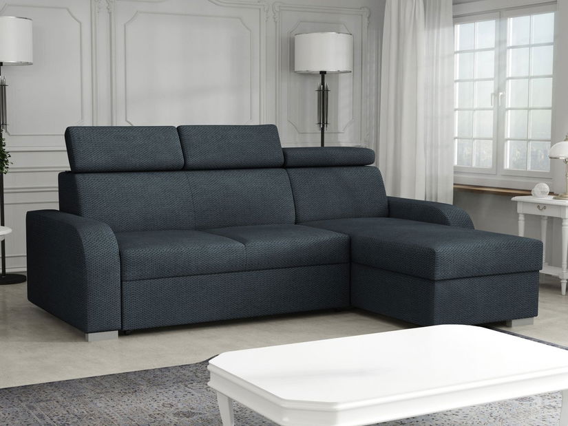 Rohová sedací souprava Lyseri 2rLC (šedočerná)