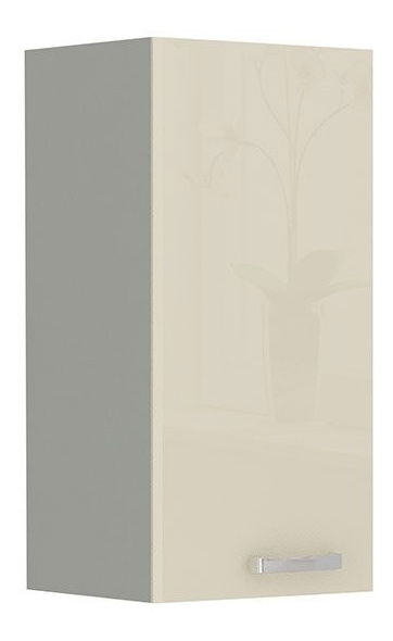 Horní kuchyňská skříňka Milo 30 G-72 F (šedá + krémový lesk)