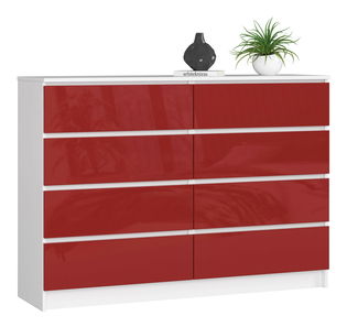 Komoda Keanu III (červený lesk)