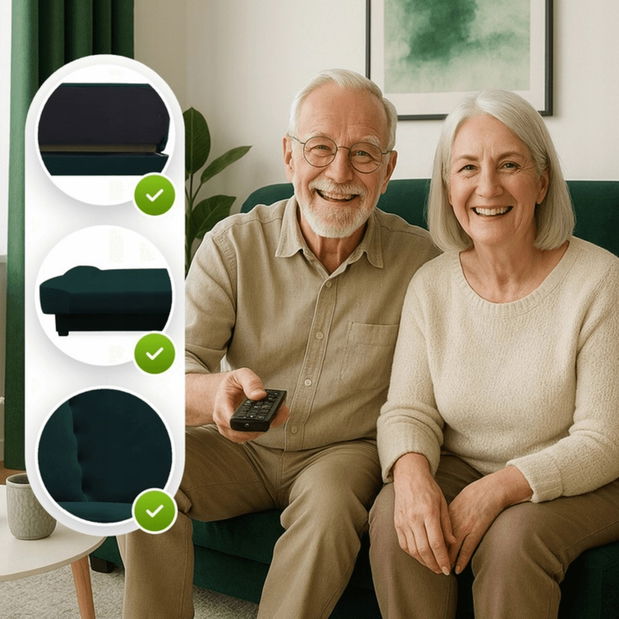 Set 2 kusů pohovek Panino (tmavě zelená)