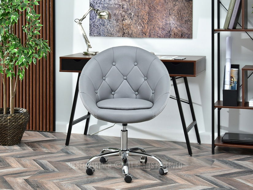 Křeslo Lush 4 (šedá + chromová)